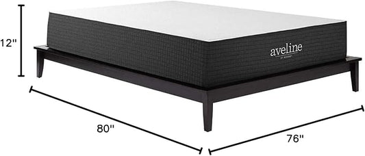 Modway Aveline 12” Gel Infused Memory Mattress with CertiPUR-US Certified Foam King Mattress