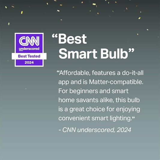 TP-Link Tapo Smart Light Bulbs, 1100 Lumens High Brightness(75W Equivalent), Matter-Certified, 16M Colors RGBW LED Bulb, Dimmable, CRI>90, Voice Control w/Siri, Alexa & Google Home, A19 E26 Tapo L535E