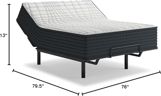 Signature Design by Ashley Hybrid 1300 13 Inch Plush Gel Memory Foam Mattress with Edge Support for Pressure Relief, King, Fiberglass Free, Mattress in A Box