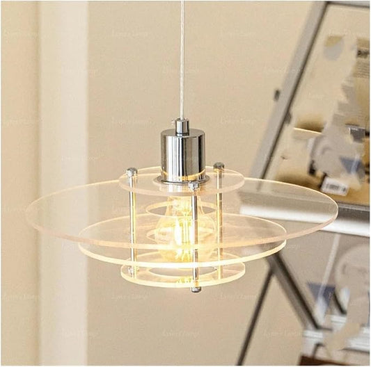 Scandinavian - Chandelier Restaurant bar Study Living Room Study Designer Single Head Glass Chandelier Decoration,Crystal Chandelier, D30cm, YX-336