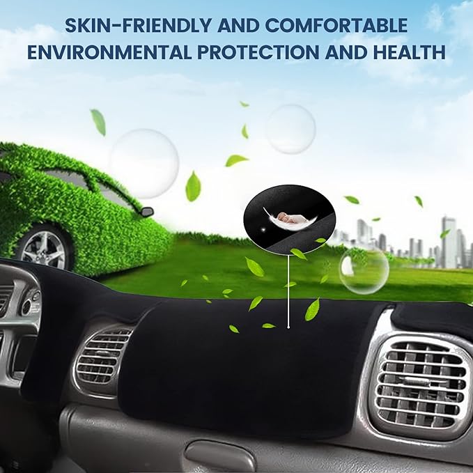 Dashboard Cover Mat Custom Fit for Atlas 2018-2023 VW Atlas Cross Sport Dash Cover Nonslip Dash Mat Protector Sunshade No Glare Black
