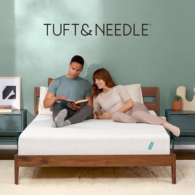 Tuft & Needle Original Medium Twin Size Adaptive Foam Mattress in a Box, Cooling Gel, Pressure Relief, Supportive, 100 Night Trial, Fiberglass Free, CertiPUR-US, 10-Year Limited Warranty