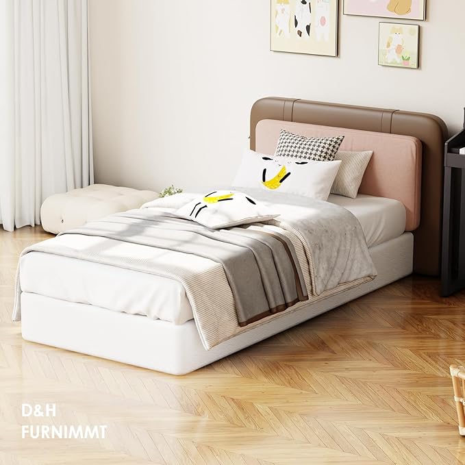 D&H FURNIMMT Full Size Box Spring 7 Inch, Heavy Duty Metal Box Spring Bed Base with Fabric Cover, Mattress Foundation, Easy Assembly, Noise Free(Full)