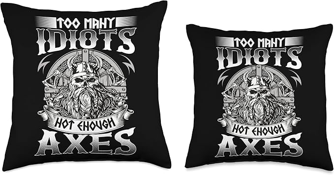 Viking Symbols Scandinavian Warrior Celtic Culture Throw Pillow