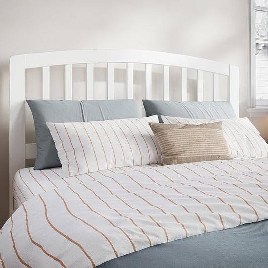 AFI Richmond Full Size Headboard with Attachable Charger in White