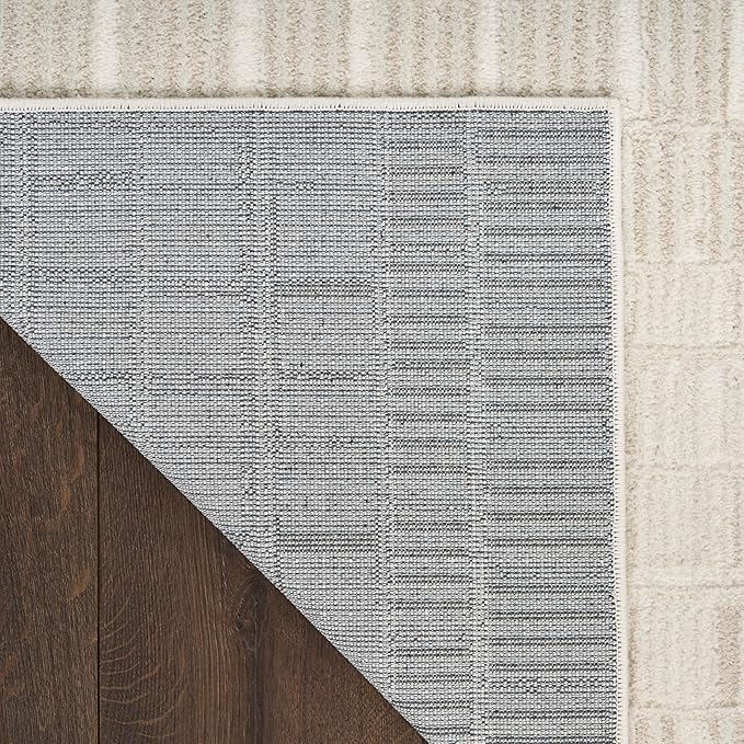 Nourison Home Nordic Ivory 4' x 6' Scandinavian Area Rug - Easy Clean, Non Shedding, Bed Room, Living Room, Dining Room, Kitchen (4' x 6')