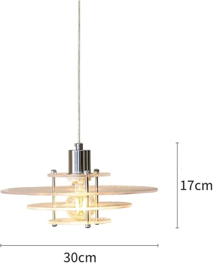 Scandinavian - Chandelier Restaurant bar Study Living Room Study Designer Single Head Glass Chandelier Decoration,Crystal Chandelier, D30cm, YX-336