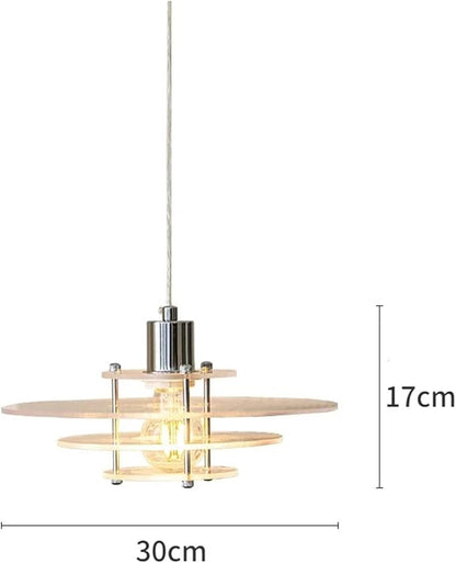 Scandinavian - Chandelier Restaurant bar Study Living Room Study Designer Single Head Glass Chandelier Decoration,Crystal Chandelier, D30cm, YX-336