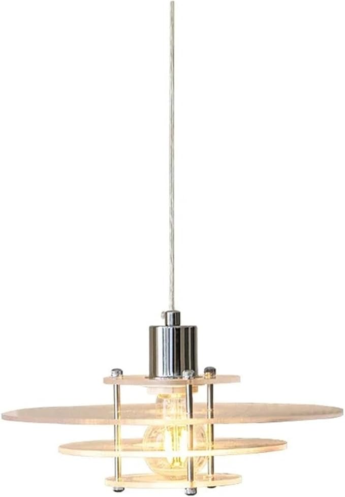 Scandinavian - Chandelier Restaurant bar Study Living Room Study Designer Single Head Glass Chandelier Decoration,Crystal Chandelier, D30cm, YX-336