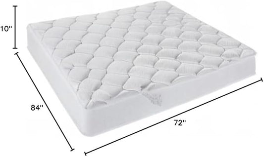Oliver & Smith California King Mattress - 10 Inch Hybrid Cal King Mattress - Independent Coil System & High Density Premium Cold Foam with Breathable Polyester Cover - Comfort Tight Top- Medium Firm