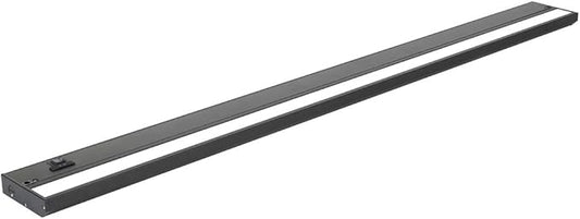 LED Under Cabinet Lighting Hardwired - 3CCT 40 Inch Black Finish - Undercabinet Lights for Kitchen - Linkable Undercounter Dimmable Plug in Light or Hard Wired - Under Counter Fixture Direct Wire
