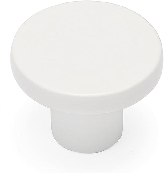 Ravinte 10 Pack Cabinet Knobs White Kitchen Cabinet Knobs Round Dresser Drawer Pulls Closet Door Pulls 1-1/5 Inch