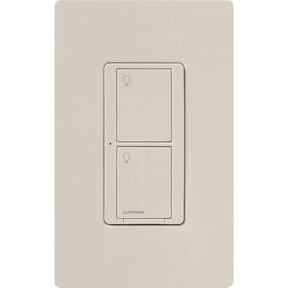 Lutron Caseta Original Smart Switch (Lutron Smart Hub Required), for LED Lights and Fans, 6 Amp, Single-Pole/3-Way, Neutral Required, PD-6ANS-LA-8-Pack, Light Almond, 8 Pack