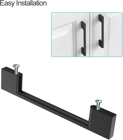 10 Pack Matte Black Cabinet Pulls 7.5 Inch Cabinet Handles Kitchen Cabinet Hardware Kitchen Handles for Cabinets Black Dresser Pulls Drawer Handle