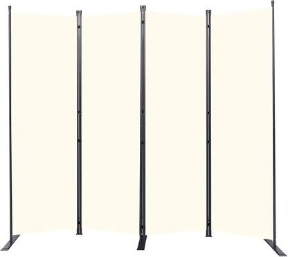 Room Divider 6FT Portable Room Dividers and Folding Privacy Screens, 88'' W Fabric Divider for Room Separation, 4 Panel Partition Room Dividers Freestanding Wall Divider Screen for Dorm Studio Office