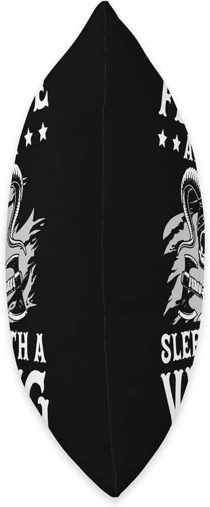 Feel Safe At Night Sleep With A Viking Valhalla Scandinavian Throw Pillow