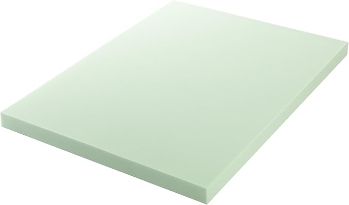 ZINUS 4 Inch Green Tea Memory Foam Mattress Topper, Smaller, More Convenient WonderBox Packaging, Pressure-Relieving Layers, CertiPUR-US Certified, Queen