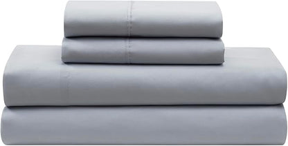5 Piece Comforter Set Bed in a Bag Ombre Pintuck Design All Season Soft Down Alternative Bedding Comforter Set & Luxurious Matching Bed Sheets & Pillow Sham, Ombre Pintuck Gray, Twin