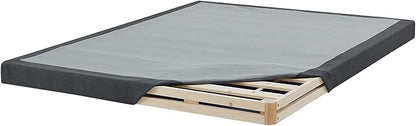 Hercules 4 Inch Low Profile Foundation Mattress Box Spring Replacement, Twin