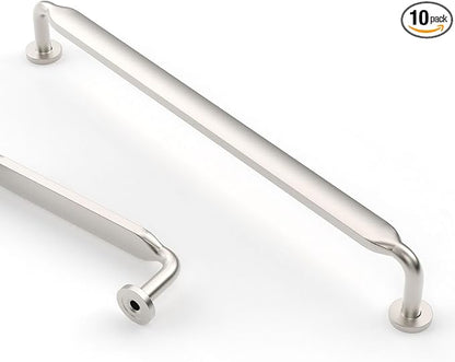 Asidrama 10 Pack 7.5 Inch(192mm) Brushed Satin Nickel Kitchen Cabinet Handles, Cabinet Pulls Kitchen Cabinet Hardware for Cupboard Drawer Pulls