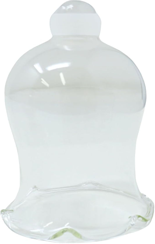4E's Novelty Clear Glass Votive Cups with Peg - Pack of 6 - Tulip Votive for Candelabra Candle Holder, Home Interior Candle Sconce Glass Replacement Parts, Shabbat Candle Glass Oil Lamp (2.75" Tall)