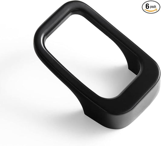 Goo-Ki Matt Black Cabinet Pulls with 0.6'' (16MM) Hole Centers,Modern Zinc Alloy Drawer Pulls for Drawer,Wardrobe,Cupboard,6 Pack…