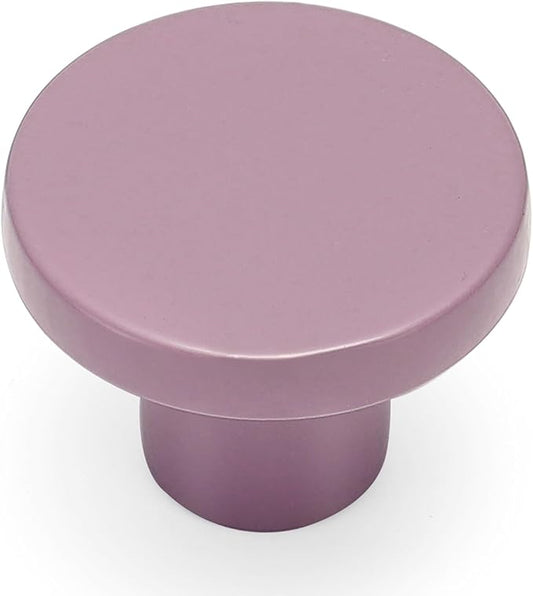 Ravinte 1 Pack Cabinet Knobs Purple Kitchen Cabinet Knobs Round Dresser Drawer Pulls Closet Door Pulls 1-1/5 Inch