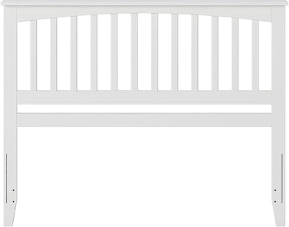 AFI, Mission Queen Solid Wood Headboard with Attachable Charger, White