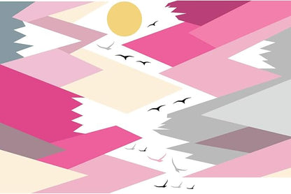 Matika - Children's Wall Sticker - Giant Scandinavian Mountains - H120 x L180 cm
