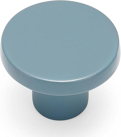 Ravinte 20 Pack Cabinet Knobs Light Blue Kitchen Cabinet Knobs Round Dresser Drawer Pulls Closet Door Pulls 1-1/5 Inch