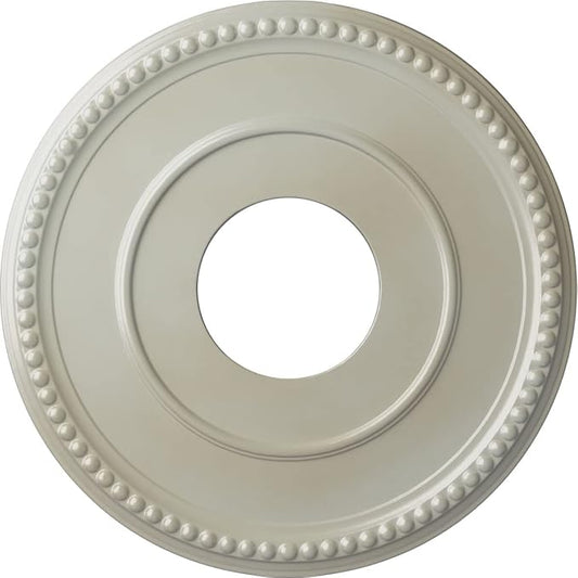 Ekena Millwork CM12BRFBS 12 1/2"OD X 3 7/8"ID X 3/4"P Bradford Ceiling Medallion Fits Canopies Up to 6 5/8", Flash Blue