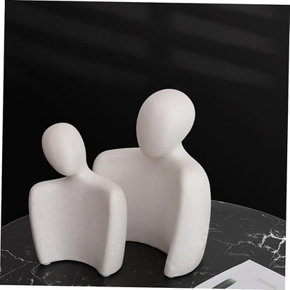 Abstract Resin Crafts Couple Statue Scandinavian Art Ornaments Sculpture Decor for Living Bedroom