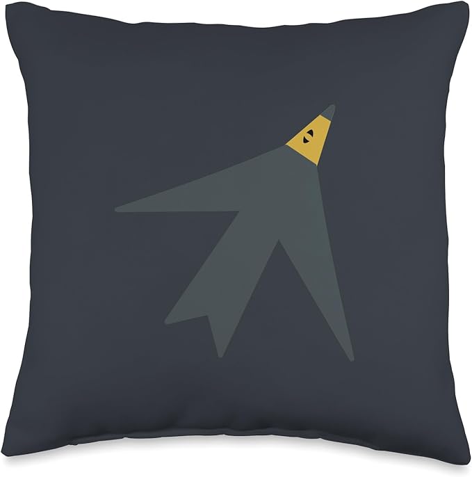Cute Scandinavian Animals Designs Chic Scandinavian Bird Minimalism Throw Pillow, 16x16, Multicolor