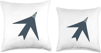 Cute Scandinavian Animals Designs Chic Scandinavian Bird Minimalism Throw Pillow, 18x18, Multicolor