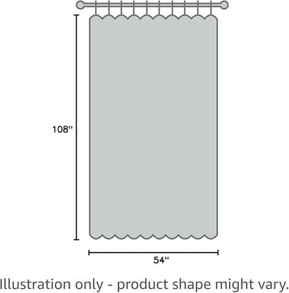 KEQIAOSUOCAI Patio Door Sheer Curtain Panels - 108 inch Length Ceiling to Floor Extra Long Voile Drape Curtains Window Treatment for Sliding Glass Door (Jet Black,2 Pieces,W 54 x L 108 inches Long)