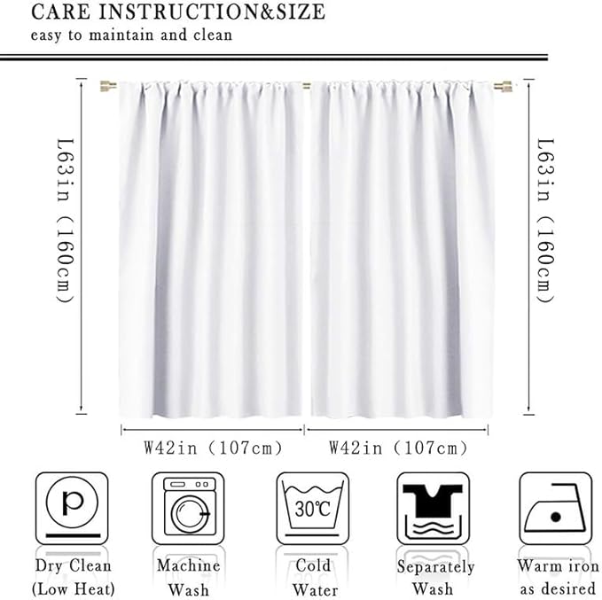 Fantasy Norse Viking Curtains - Cool Gothic Vintage Vikings Mystical Symbol Eagle Thermal Insulated Blackout Curtains - Rod Pocket Window Treatment Drapes for Bedroom 2 Panels 63L x 42W