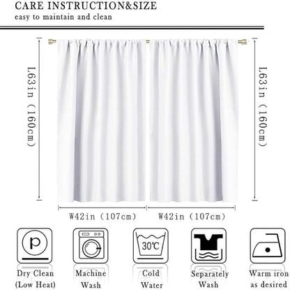 Cool Raven Print Blackout Curtains for Living Room,Vintage Nordic Viking Theme Dead Tree Crow Full Moon Rod Pocket Thermal Insulated Room Darkening Curtains 2 Panels 63L x 42W