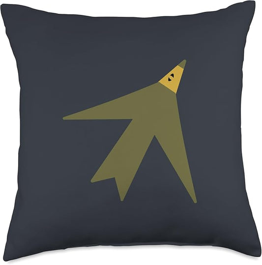 Cute Scandinavian Animals Designs Chic Scandinavian Bird Minimalism Throw Pillow, 18x18, Multicolor