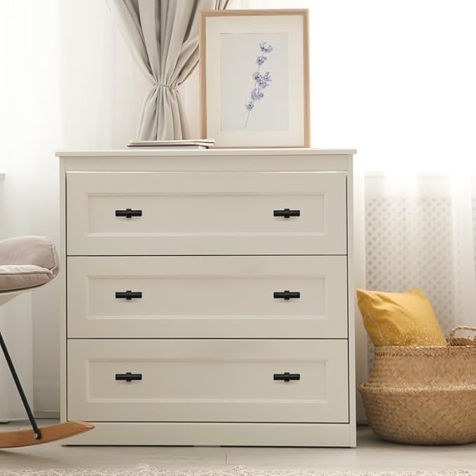 15 Pack Matte Black Cabinet Knobs - Kitchen Cabinet Knobs Black Cabinet Pulls for Kitchen Cabinet Drawer Stainless Steel Dresser Knobs for Cabinet Hardware 2in Length Single Hole T Bar Knbs
