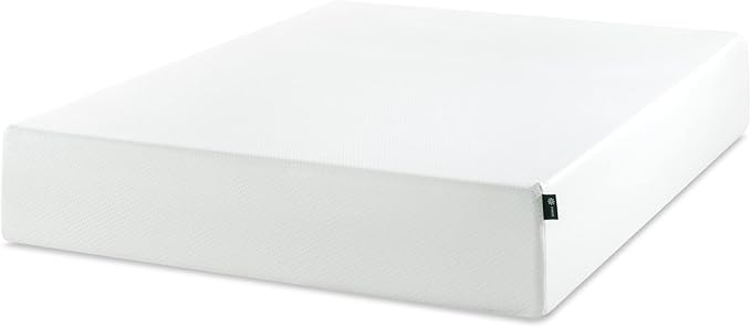 ZINUS 12 Inch Green Tea Memory Foam Mattress, Full, Fiberglass Free, Patented Custom Contour Support, Sturdy Base Foam, CertiPUR-US Certified, Mattress in A Box, White