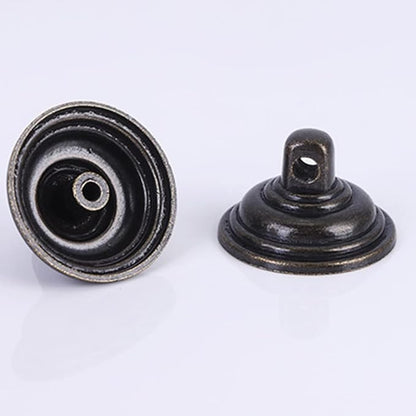4PCS Retro Dresser Drawer Drop Bail Pulls Handles Classic Metal Swing Handles Hole Centers for Kitchen Bedroom Decoration (Brass)