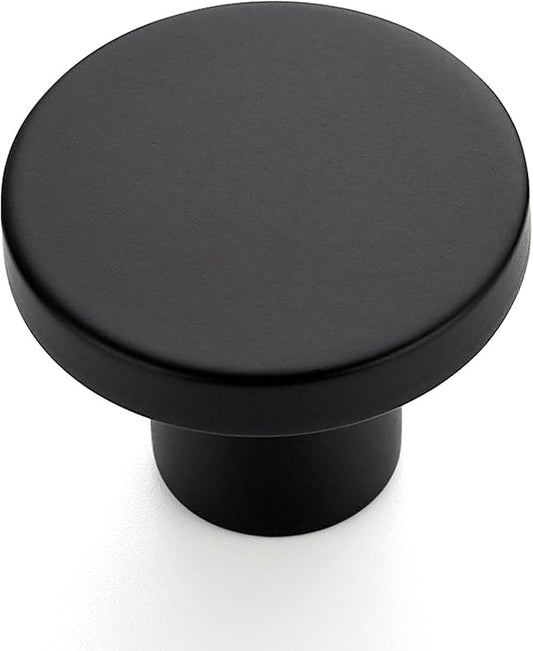 Ravinte 45 Pack Cabinet Knobs Black Kitchen Cabinet Knobs Round Dresser Drawer Pulls Closet Door Pulls 1-1/5 Inch