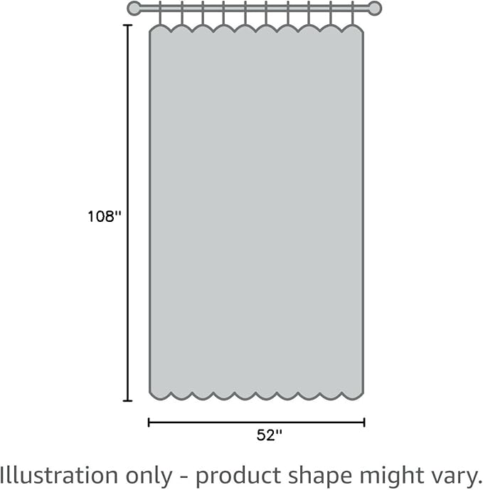 RYB HOME Sheer Curtains 108 inches Long, Linen Textured Wave Semi Sheer Privacy Curtains for Bedroom Living Room High Ceiling Window Decor, Sand, W 52 x L 108, 1 Pair