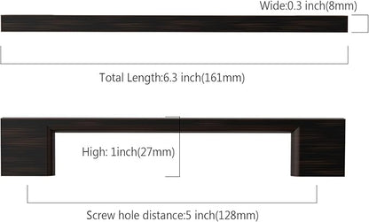 10 Pack Oil Rubbed Bronze Cabinet Pulls 5 Inch Cabinet Handles Kitchen Cabinet Hardware Kitchen Handles for Cabinets Bronze Dresser Pulls Drawer Handle