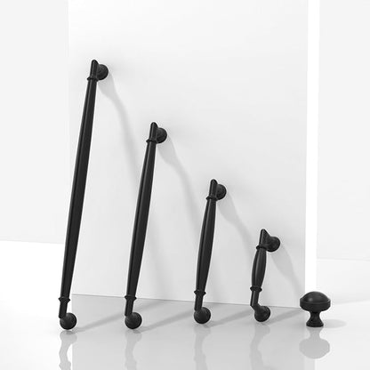 10 Pack Matte Black Cabinet Pulls 5 Inch(128mm) Kitchen Cabinet Handles Solid Zinc Alloy Cabinet Hardware Drawer Pulls