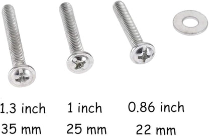 Joyhey 2 Pack 40 mm Diamond Shaped Glass Crystal Knobs with 3 Size Screws for Cabinet, Drawer, Cupboard, Dresser