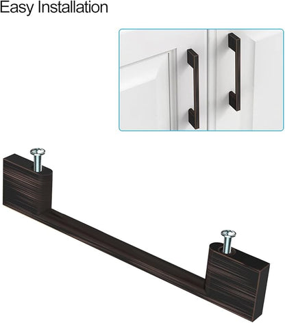 10 Pack Oil Rubbed Bronze Cabinet Pulls 6.25 Inch Cabinet Handles Kitchen Cabinet Hardware Kitchen Handles for Cabinets Bronze Dresser Pulls Drawer Handle