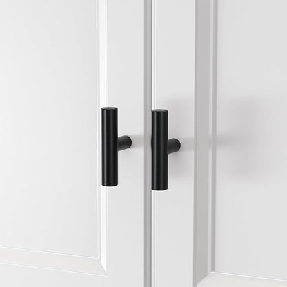 homdiy Black Cabinet Knobs 30Pack Single Hole Drawer Knobs Black Kitchen Drawer Pulls and Knobs Stainless Steel Cabinet Hardware for Bathroom, Cupboard
