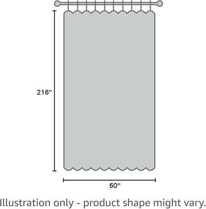 RYB HOME Sheer Valance for Window - Breezy Backdrop Curtains for Canopy Bed Stage Events Girls Bedroom Wedding Ceremoney Table Runner Outdoor Indoor Decor, 60 x 216 in per Panel, Burgundy