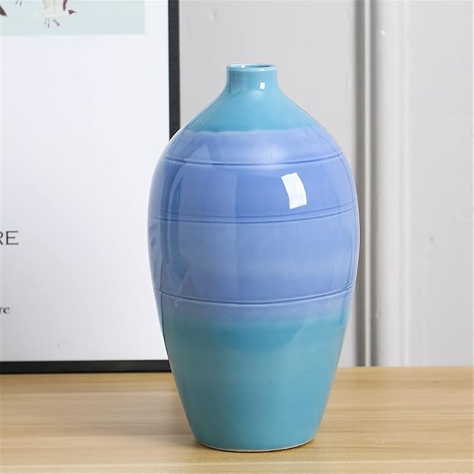 Scandinavian Ceramic Vase Dried Flower Arrangements Designer Living Room Model Room Soft Decoration Ornaments